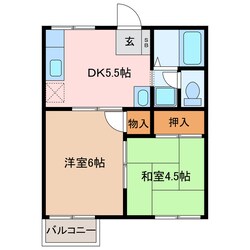 東松阪駅 徒歩44分 1階の物件間取画像